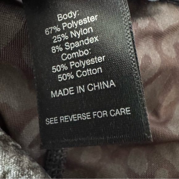 Ali Miles Velvet Velour Burnout Mixed Animal Print Blouse 3/4 Sleeve Boho - Picture 11 of 12